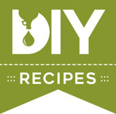 DIY RECIPES-GreenRibbon-WhiteText